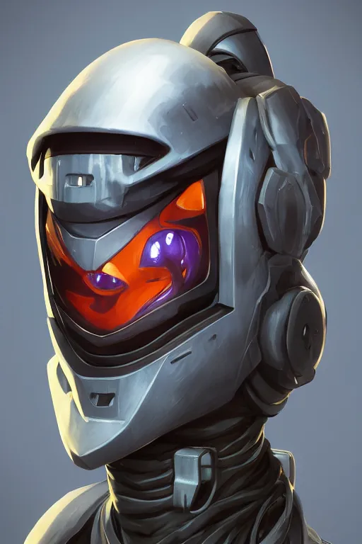 Image similar to epic mask helmet robot ninja portrait stylized as fornite style game design fanart by concept artist gervasio canda, behance hd by jesper ejsing, by rhads, makoto shinkai and lois van baarle, ilya kuvshinov, rossdraws global illumination radiating a glowing aura global illumination ray tracing hdr render in unreal engine 5