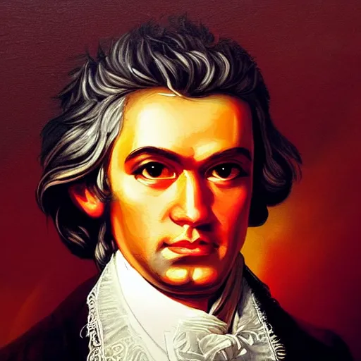 Prompt: portrait Mozart Beethoven Bach Vivaldi Handel, dynamic lighting, cinematic, establishing shot, extremely high detail, photo realistic, cinematic lighting, oil painting, intricate line drawings, 8k resolution