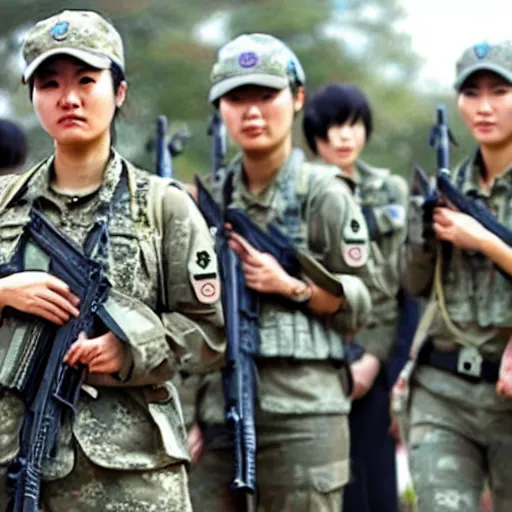 Image similar to female south korean counterterrorist unit 7 0 7 th special mission group