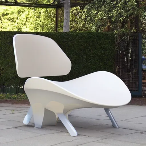 Image similar to a chair from the future, futuristic