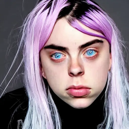 Image similar to billie eilish with huge nose transplantation