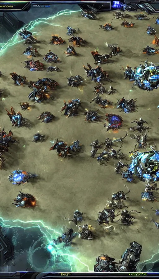 Prompt: the end of the world, from starcraft