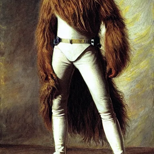 Image similar to chewbacca as an 1 8 th century nobleman, painted by john everett millais