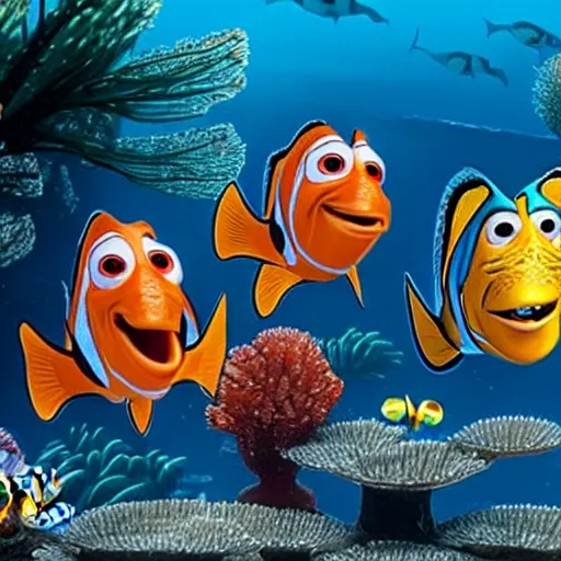 Image similar to live action finding nemo