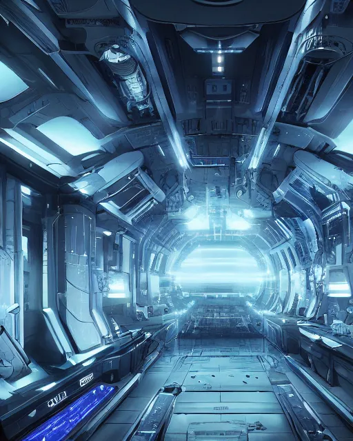 Image similar to alien supercomputer, scifi room, research center, machines, large windows, futurism, atmosphere, cinematic, artstation, highly detailed, art by amir zand
