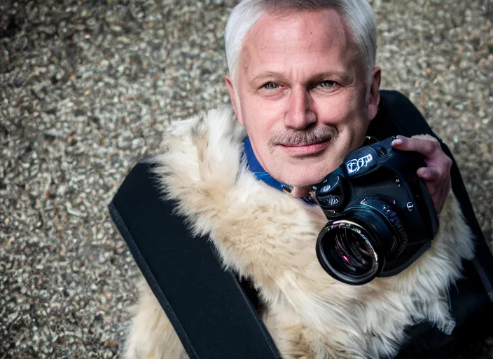 Prompt: dslr portrait photo still of zapp brannigan, dr 8 k, 8 5 mm f 1. 8