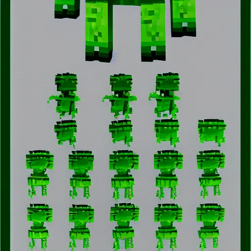 minecraft creeper skin template