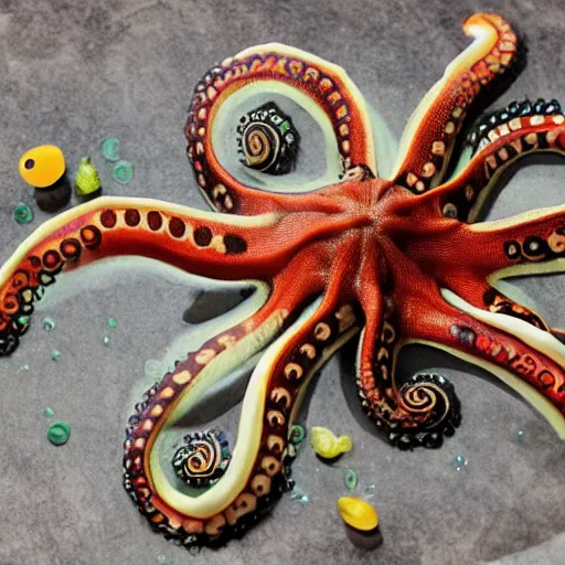 Image similar to octopus with a sombrero