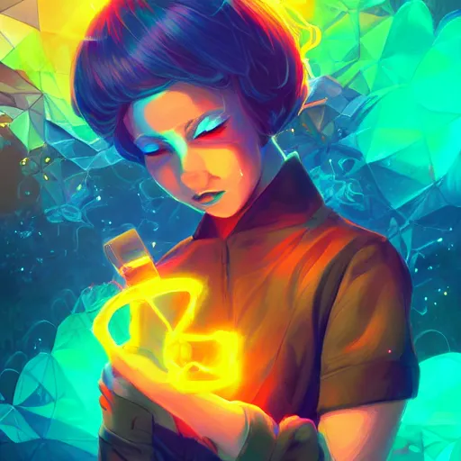 Image similar to skill magic deepdream radiating a glowing aura stuff loot legends stylized digital illustration video game icon artstation lois van baarle, ilya kuvshinov, rossdraws,