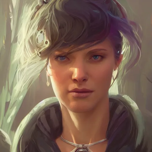 Image similar to highly detailed portrait, female necromancer, in gta v, stephen bliss, unreal engine, fantasy art by greg rutkowski, loish, rhads, ferdinand knab, makoto shinkai and lois van baarle, ilya kuvshinov, rossdraws, tom bagshaw, global illumination, radiant light, detailed and intricate environment