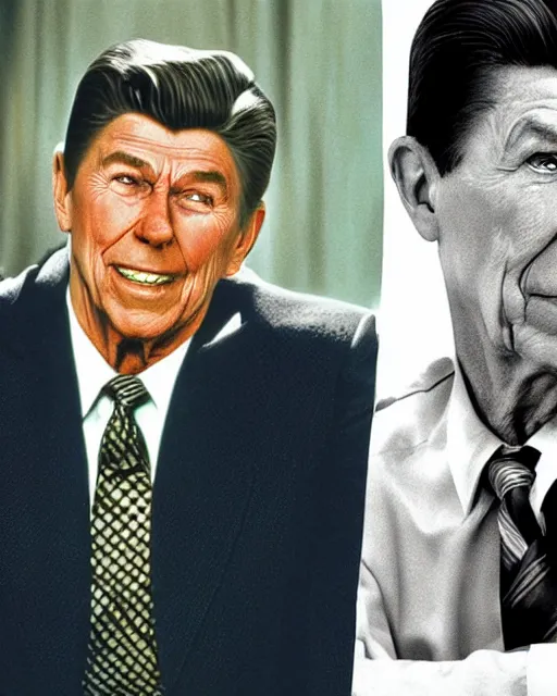 Prompt: a pixar movie about the 1 9 8 0 s aids pandemic with ronald reagan as the villain