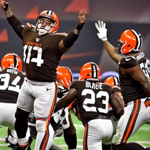 Image similar to cleveland browns winning the super bowl