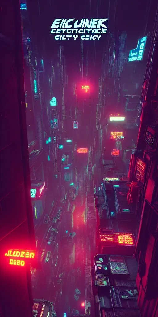 Image similar to epic cyberpunk arcade city : : blade runner, james guilleard, beeple, laurie greasley, dan mcpharlin : : ornate, dynamic, particulate, rich colors, intricate, elegant, highly detailed, centered, artstation, smooth, sharp focus, octane render, 3 d