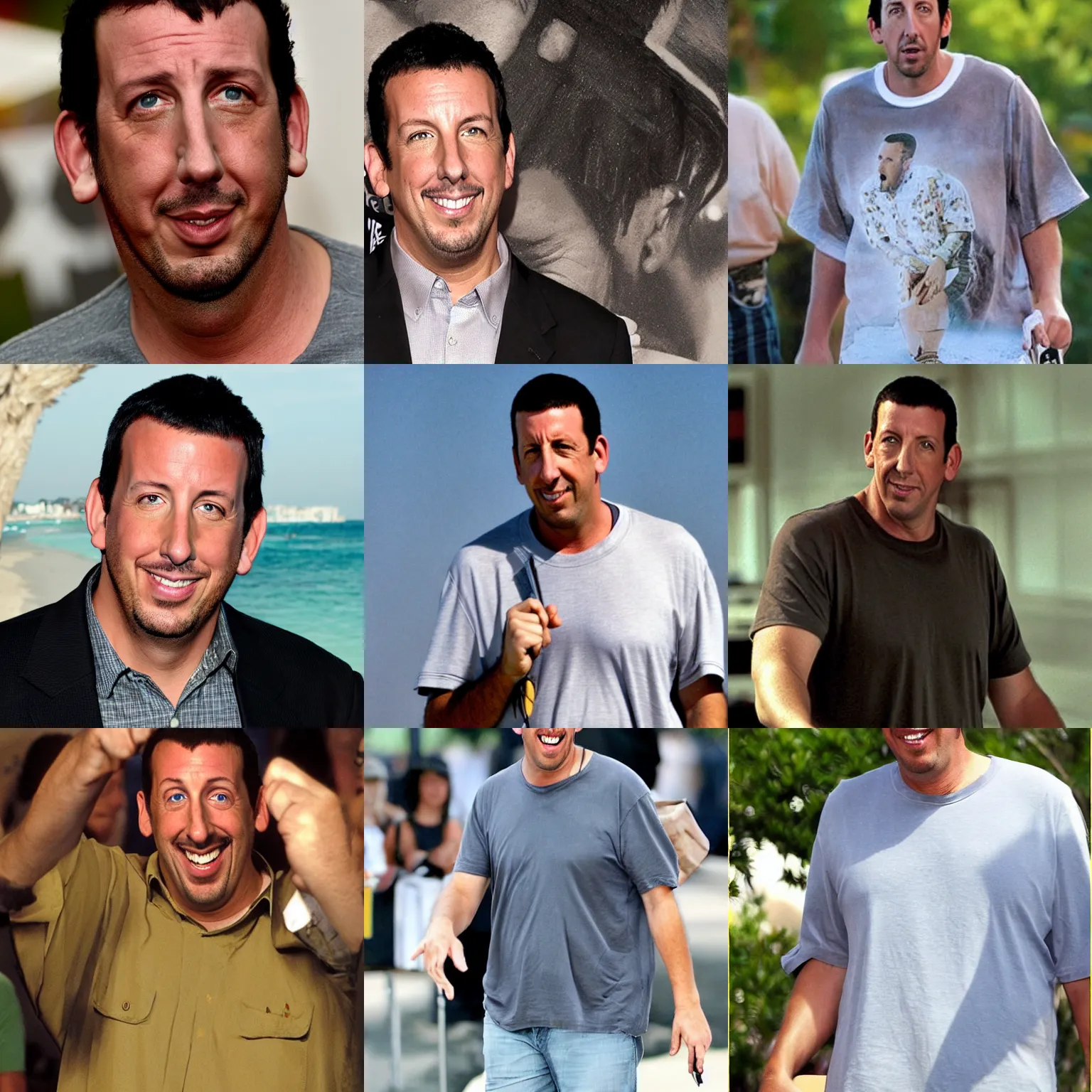 Prompt: adam sandler as a sandle