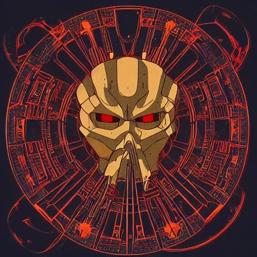 Image similar to the doomslayer, art by studio ghibli symmetry!!