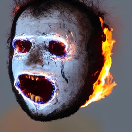 Image similar to burning face