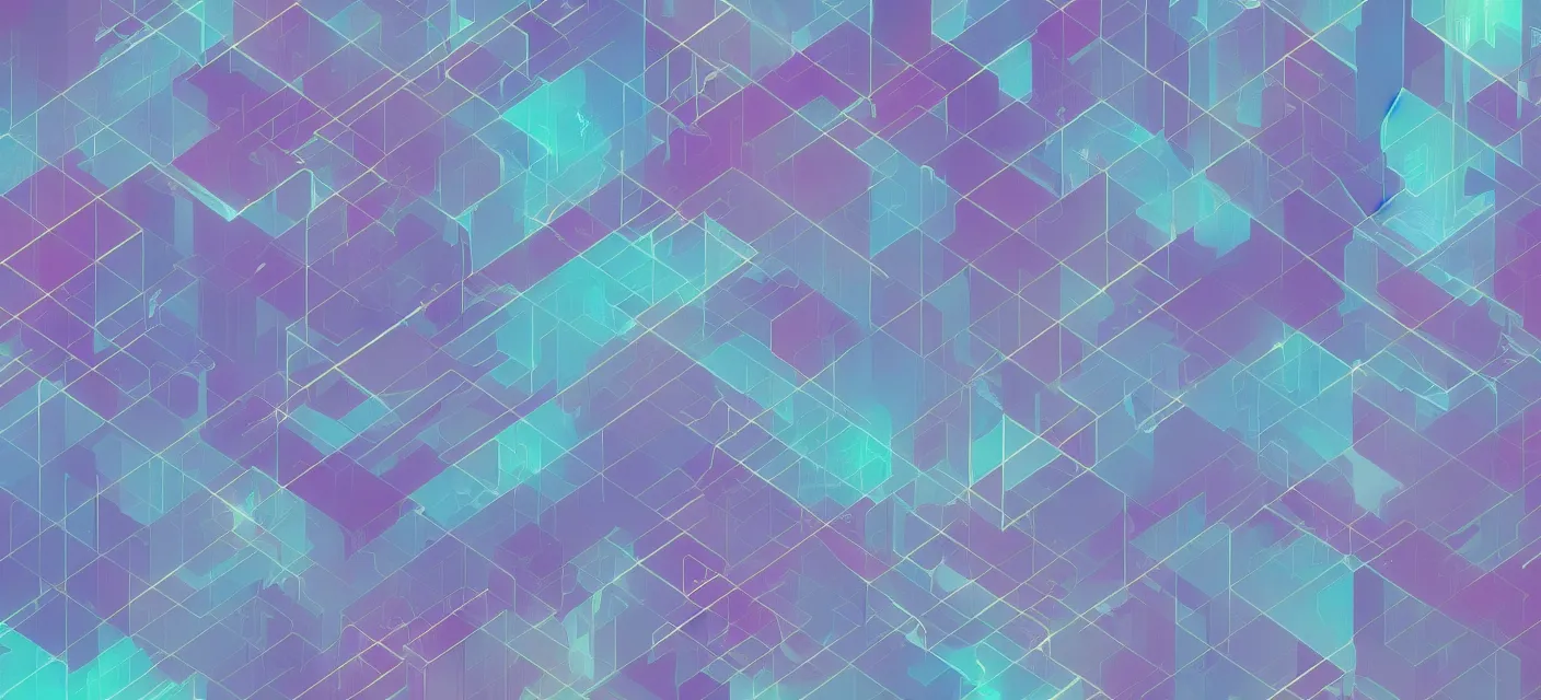 Image similar to geometric wallpaper, pastel, cyberpunk