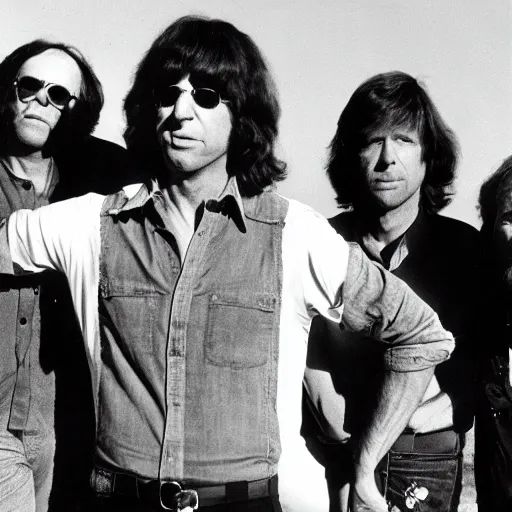 Prompt: The Doors playing at Coachella in 2019