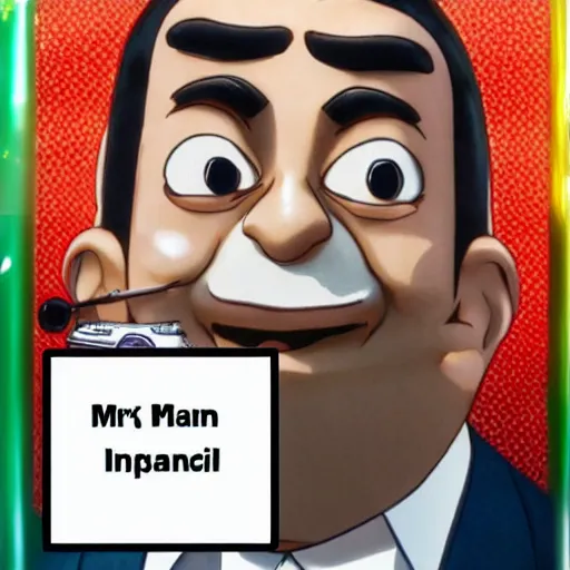 Prompt: Mr. Bean starring in Genshin Impact