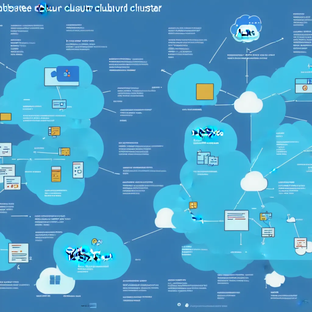 Image similar to Kubernetes cluster deployed to a secure public cloud service, trending on Artstation, by Visual Capitalist