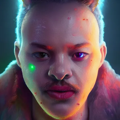 Image similar to A beautiful portrait of huggy-wuggy from poppy playtime video game, fullbody, ultra high detailed, glowing lights, oil painting, Greg Rutkowski, Charlie Bowater, Beeple, unreal 5, DAZ, hyperrealistic, octane render, RPG portrait, dynamic lighting, fantasy art, beautiful face