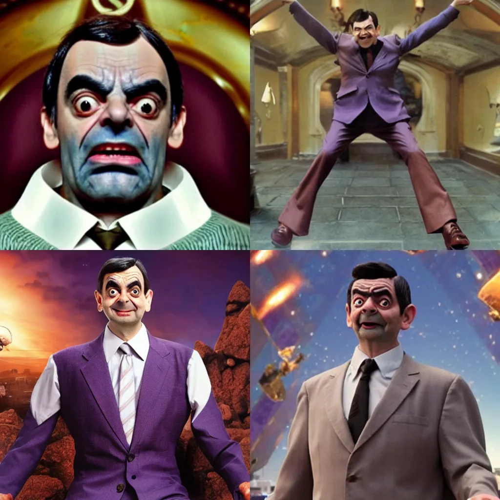 Prompt: Mr. Bean as Thanos