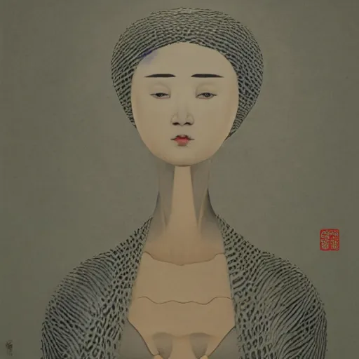 Image similar to the lady, by xia yongkang,