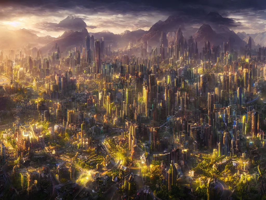 Dive into a futuristic cyberpunk cityscape in this captivating 4K anime  wallpaper 26481314 Stock Photo at Vecteezy