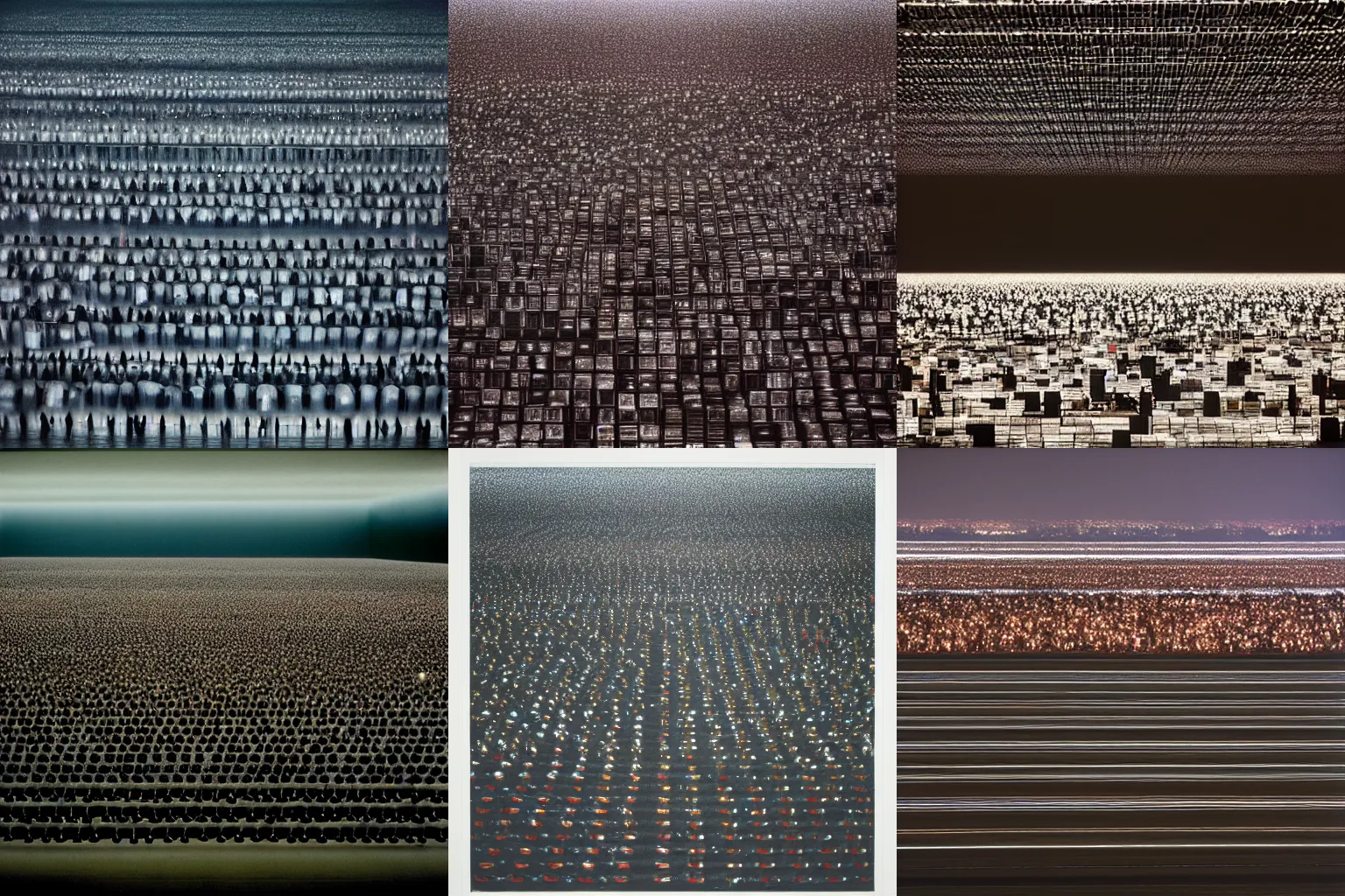 Prompt: us in a vast night, by andreas gursky