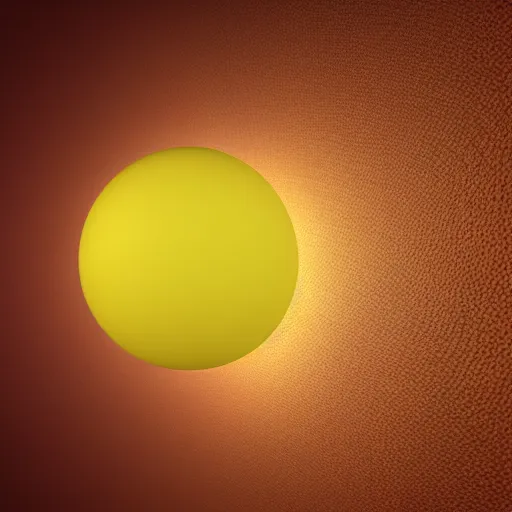 Image similar to 3 d octane render, glowing transparent yellow orb with white wings attached to it flying