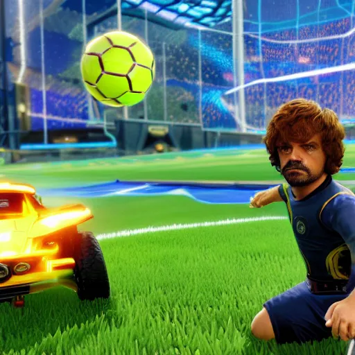 Image similar to Gameplay screenshot of Tyrion Lannister in Rocket League, Unreal Engine, 4k