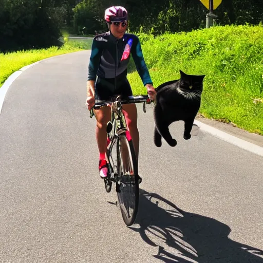 Image similar to cat cycling