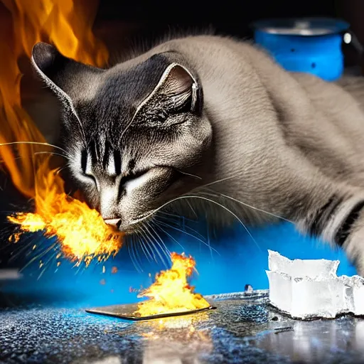 Prompt: cat cooking meth, photograph, very detailed