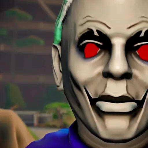 Image similar to Michael Myers in Fortnite 4K quality super realistic