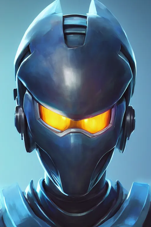 Image similar to epic mask helmet robot ninja portrait stylized as fornite style game design fanart by concept artist gervasio canda, behance hd by jesper ejsing, by rhads, makoto shinkai and lois van baarle, ilya kuvshinov, rossdraws global illumination radiating a glowing aura global illumination ray tracing hdr render in unreal engine 5