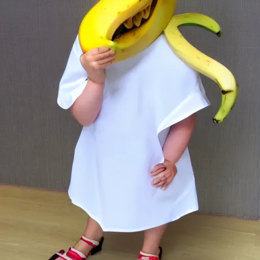 Image similar to banana dressed up for a day at the office