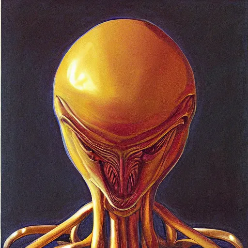 Image similar to alien by wayne thiebaud