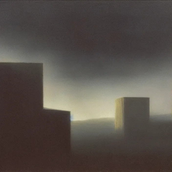 Image similar to a building in a landscape, by john harris