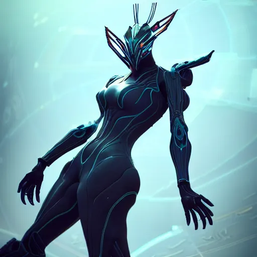 Image similar to beautiful and stunning giant female warframe, doing an elegant pose, looming over ant pov, about to step on and pov, slick elegant design, sharp claws, detailed shot, feet and hands, highly detailed art, epic cinematic shot, realistic, professional digital art, high end digital art, DeviantArt, artstation, Furaffinity, 8k HD render, epic lighting, depth of field