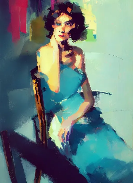 Image similar to a portrait of a pretty young lady by adrian ghenie