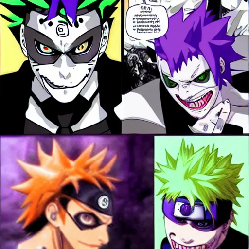 Image similar to Joker looks like Naruto