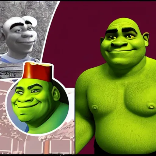 Prompt: obama as shrek