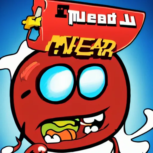 Image similar to super meat boy