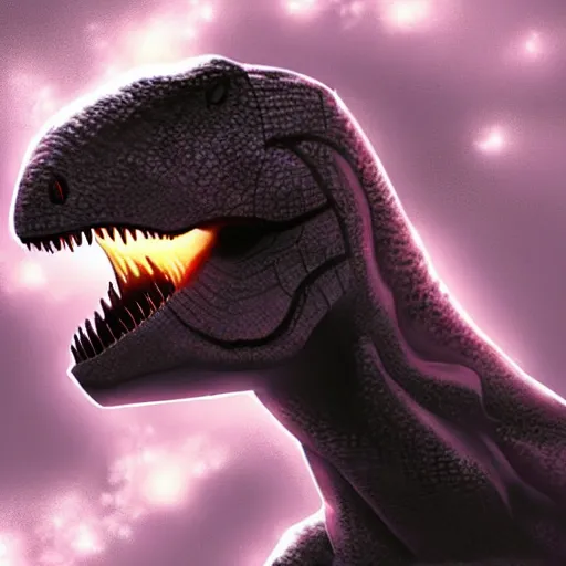 Image similar to a super hero dinosaur, beautiful lighting, digital art,