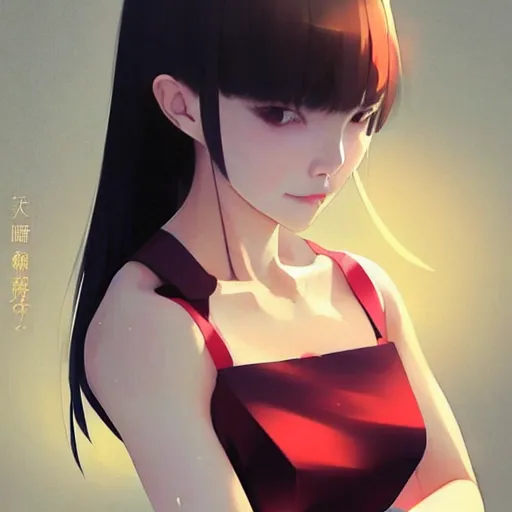 Image similar to a beautiful young japanese natalie portman alluring instagram model in crop top, large chest, by guweiz and wlop and ilya kuvshinov and artgerm, aesthetic, gorgeous, gapmoe yandere grimdark, trending on pixiv fanbox, painted by greg rutkowski makoto shinkai takashi takeuchi studio ghibli, akihiko yoshida