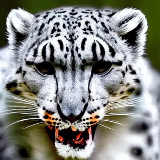 Image similar to A snow leopard with a spliff in his mouth smoking, award winning photo