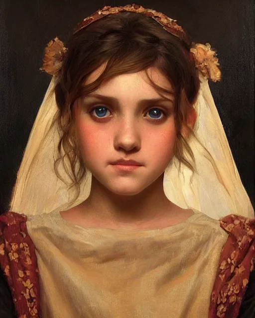 Image similar to a girl, faces expressing concern, oil on canvas, artstation, by j. c. leyendecker and edmund blair leighton and charlie bowater, beautiful face, octane, very aesthetic!!!!!!!!!!!!!!! stunning gorgeous big eyes