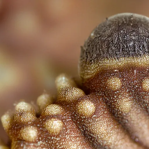 Image similar to an upside down Tylopilus felleus, close up, 35mm photograph