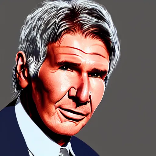 Image similar to harrison ford from indiana jone, but with very big ears. portrait realistic 8 k