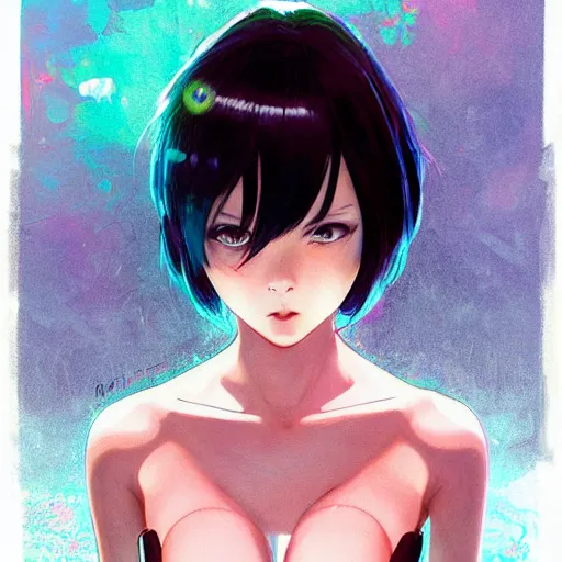 Image similar to A demon girl with big and cute eyes, || VERY ANIME, fine-face, realistic shaded perfect face, fine details. Anime. realistic shaded lighting poster by Ilya Kuvshinov katsuhiro otomo ghost-in-the-shell, magali villeneuve, artgerm, Jeremy Lipkin and Michael Garmash, Rob Rey and Kentarõ Miura style, trending on art station